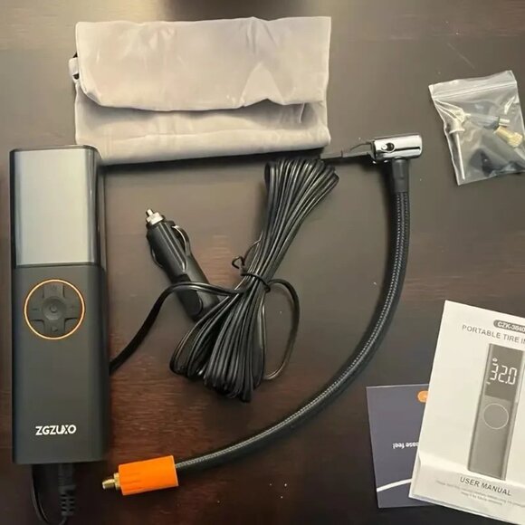 ZGZUXOTire Inflator Portable Air Compressor DC 12V for Car Bicycle 150PSI - Picture 9 of 11